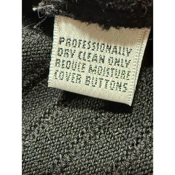 St. John Collection Marie Gray Jacket Blazer Zip Santana Knit Womens Sz 6 Black - Picture 12 of 12